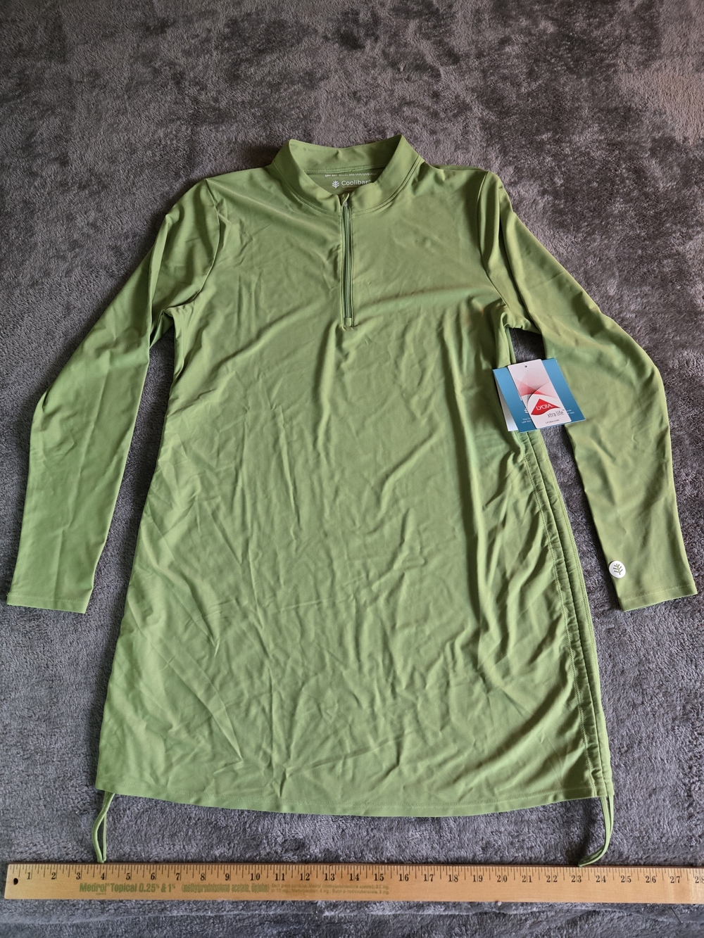 Coolibar Women's Long Sleeve Zip Tunic - Light Green
